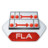 Adobe flash fla Icon